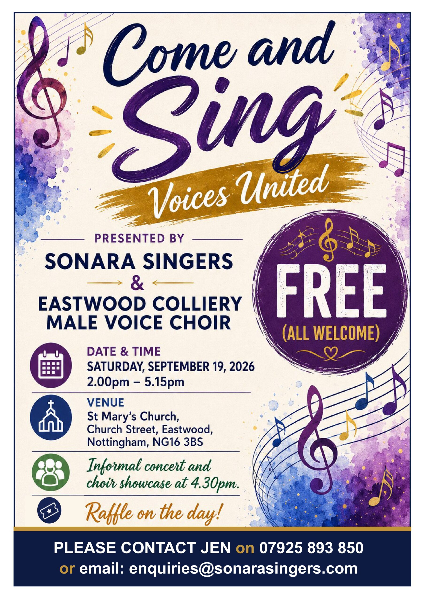 Come and Sing Event Poster (1)