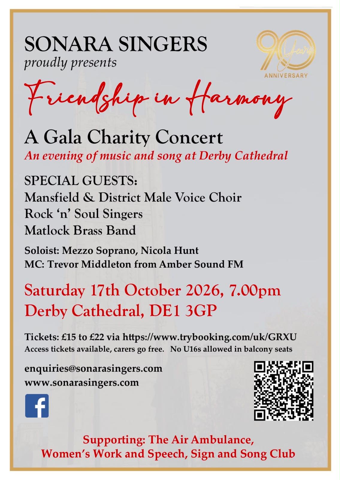 Derby Cathedral Concert Saturday 17th October